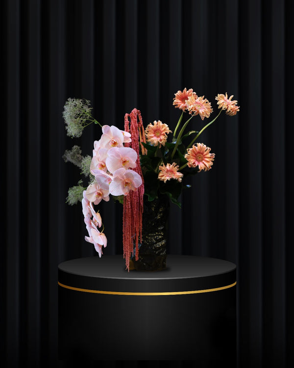 Toscana Blush – Artistic Orchid & Gerbera Designer Vase