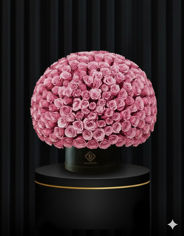 Luxury 365 Pink Rose Hatbox