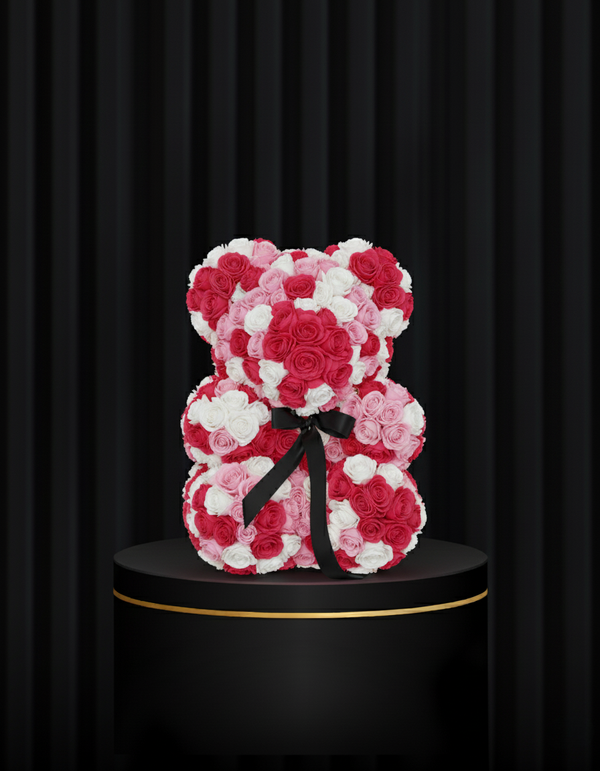 Forever Yours Rose Teddy Arrangement