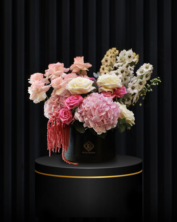 Eternal Grace – Luxury Pink Hatbox Arrangement
